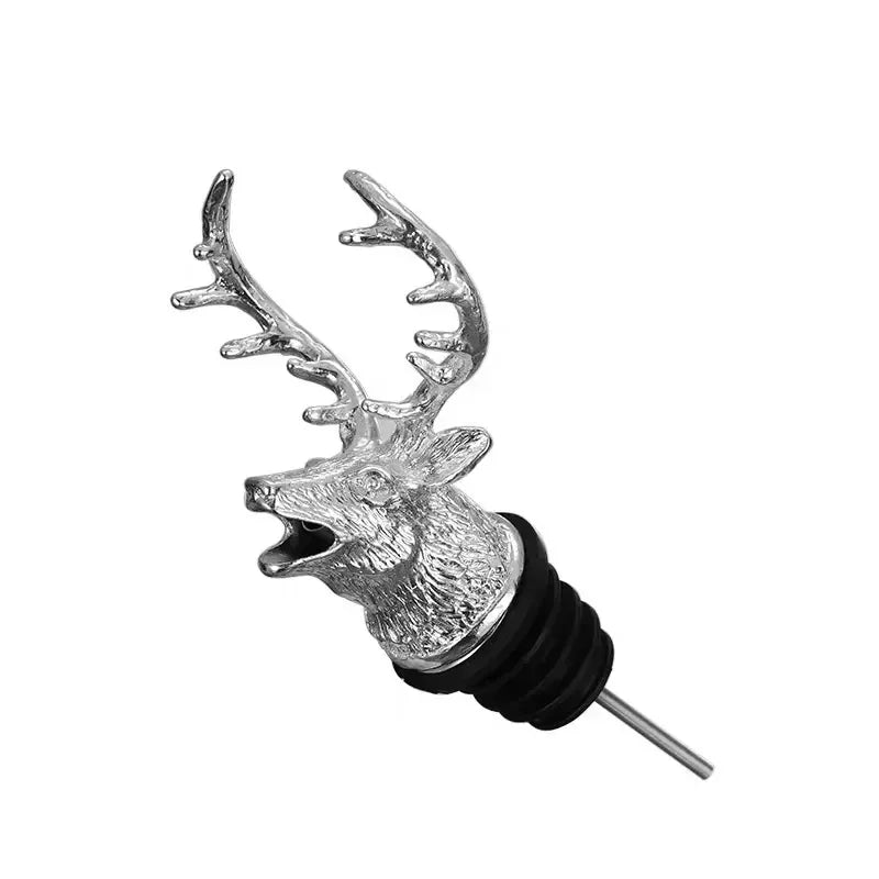 Verseur de vin en forme de tête de cerf - Élégant et Fonctionnel
