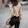 Veste en Cuir Court pour Femmes avec Zip - Noa