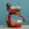 TeaLux Artisan Ensemble de Théière | Ensemble de thé élégant et automatique avec verre résistant à la chaleur et support stylé pour une expérience d'infusion parfaite