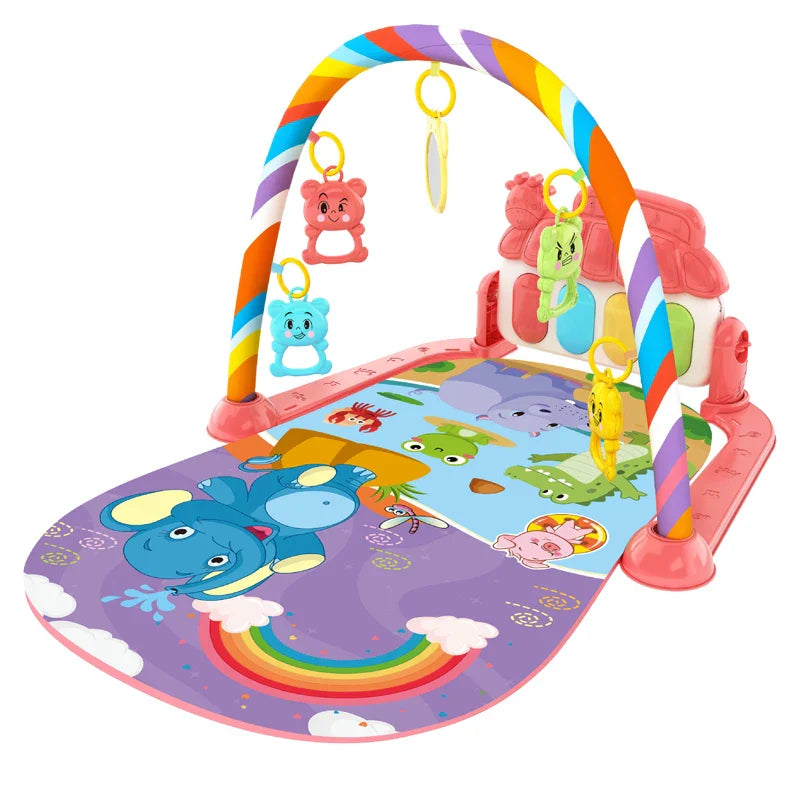 Tapis d'Activité Bébé – Tapis de Jeu Éducatif avec Musique et Activités Ludiques