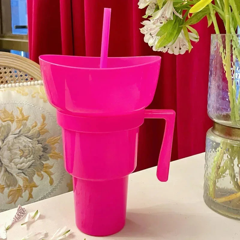 SipSnack Premium Tasse à boire | Gobelet 2-en-1 pour les snacks et les boissons, étanche aux éclaboussures et aux fuites, parfait pour les sous-bois.