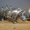 ArtisanForge Steampunk Sculpture Animale | Impressionnant ornement animal mécanique qui enrichit la décoration industrielle chic avec une élégance artistique unique