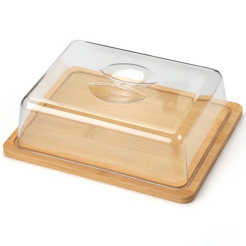 Beurrier rectangulaire avec couvercle en bambou - FreshSeal