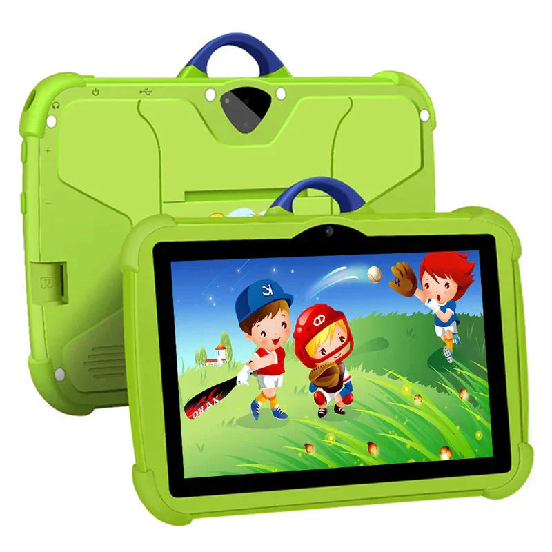 Tablette pour Enfants 7 Pouces Verte 4 Go RAM 64 Go ROM Android