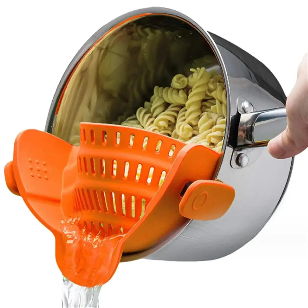 GourmetEssence Passoire en Silicone & Égouttoir | Lavez et égouttez facilement le riz, les pâtes et les légumes tout en minimisant le désordre