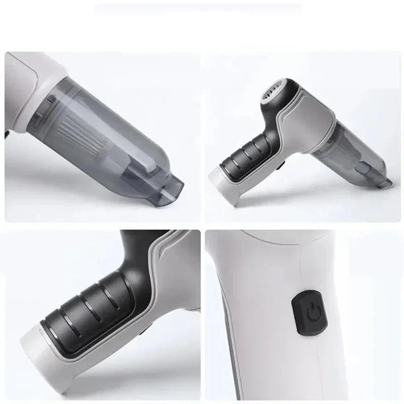 VacuLux | L'aspirateur de voiture puissant avec chargement sans fil et design compac