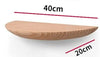 Étagère murale semi-circulaire WoodVogue | Étagère en bois haut de gamme pour l'affichage et le rangement de projecteurs