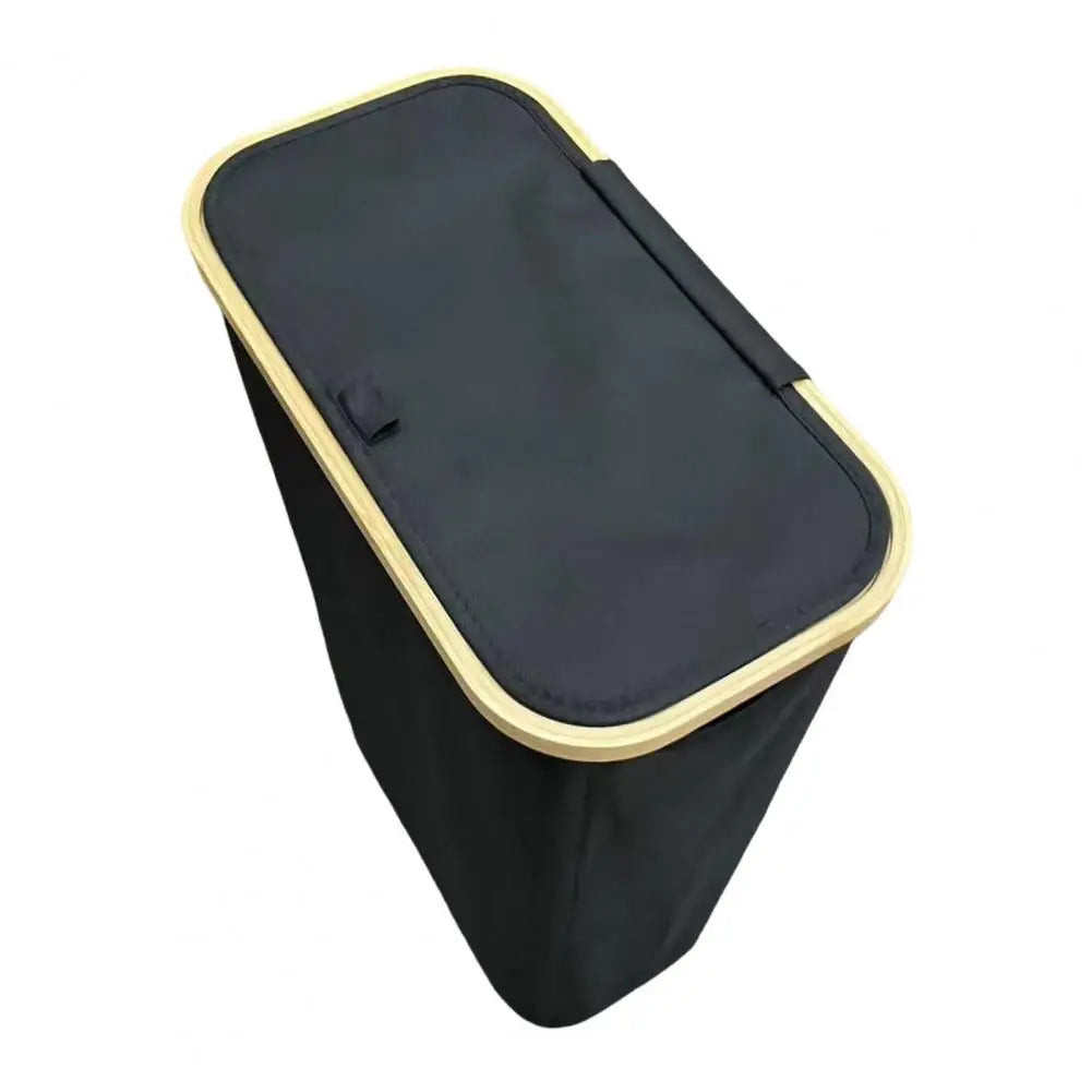 Panier de rangement élégant pour papier toilette LuxeNest | Support pliable stylé avec couvercle pour une salle de bain organisée et élégante