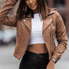 Veste en Cuir Court pour Femmes avec Zip - Noa