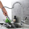 SteelFlow – Robinet de cuisine avec douchette extractible