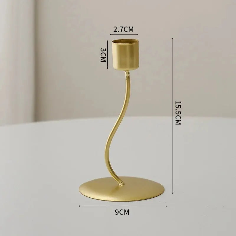 1 Pièce Bougeoir Artisanat Simple Décoration de Bougie Nordique de Bureau