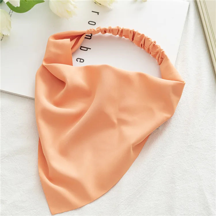 Bandana Vintage Fleurs d'Été 2022 – Accessoires de Cheveux Élégants pour Femmes et Filles