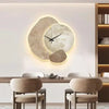 LuxeAura Horloge Murale Élégante | Design moderne avec éclairage d'ambiance et créativité