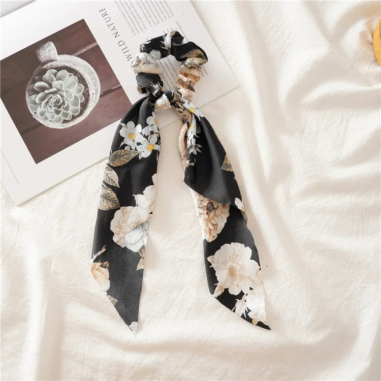 Bandana Vintage Fleurs d'Été 2022 – Accessoires de Cheveux Élégants pour Femmes et Filles