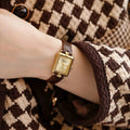 Sienna - Montre à quartz élégante avec cadran doré