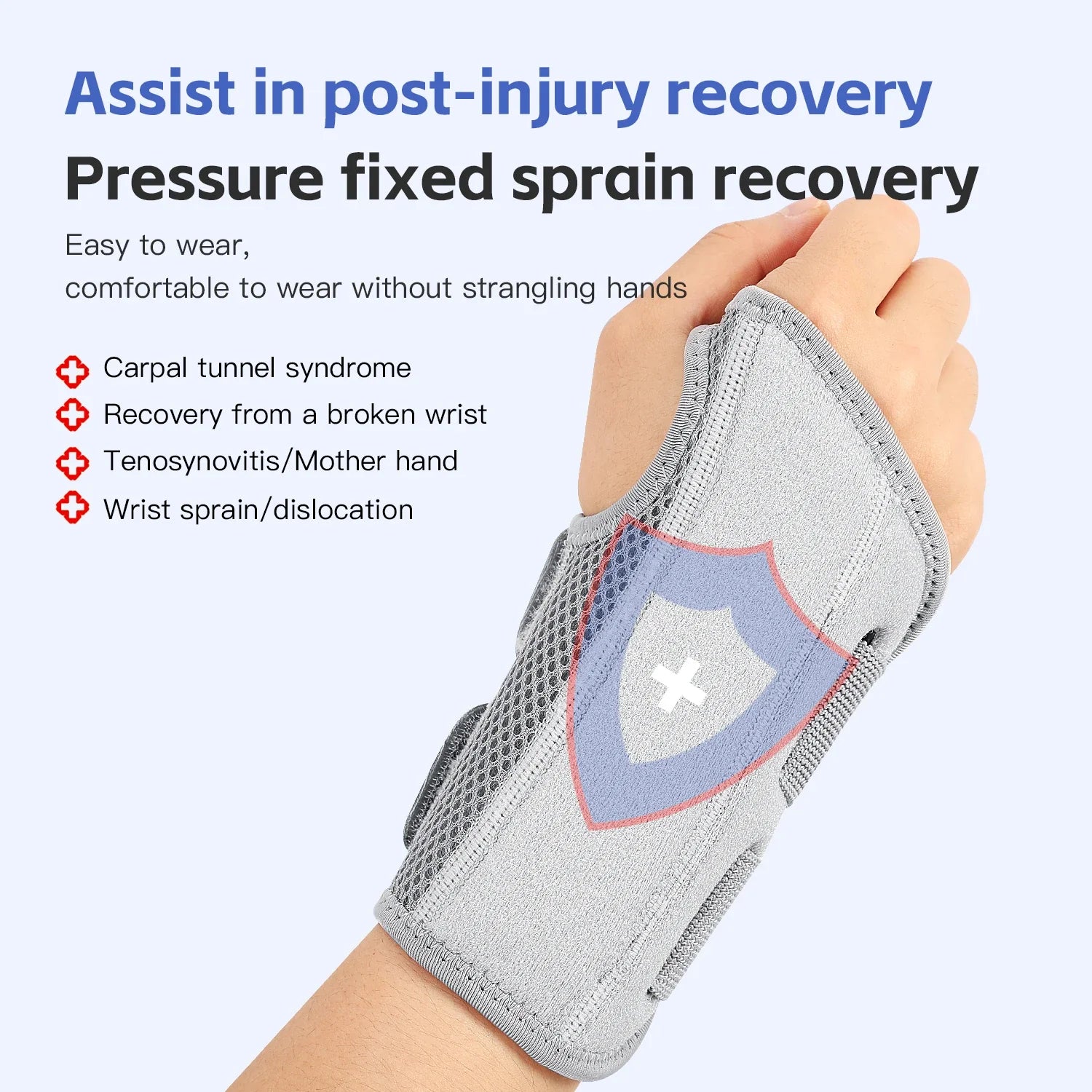 Attelle de poignet avec attelle pour tunnel carpien | Attelle de poignet | Soutien pour arthrite, tendinite et douleur au poignet