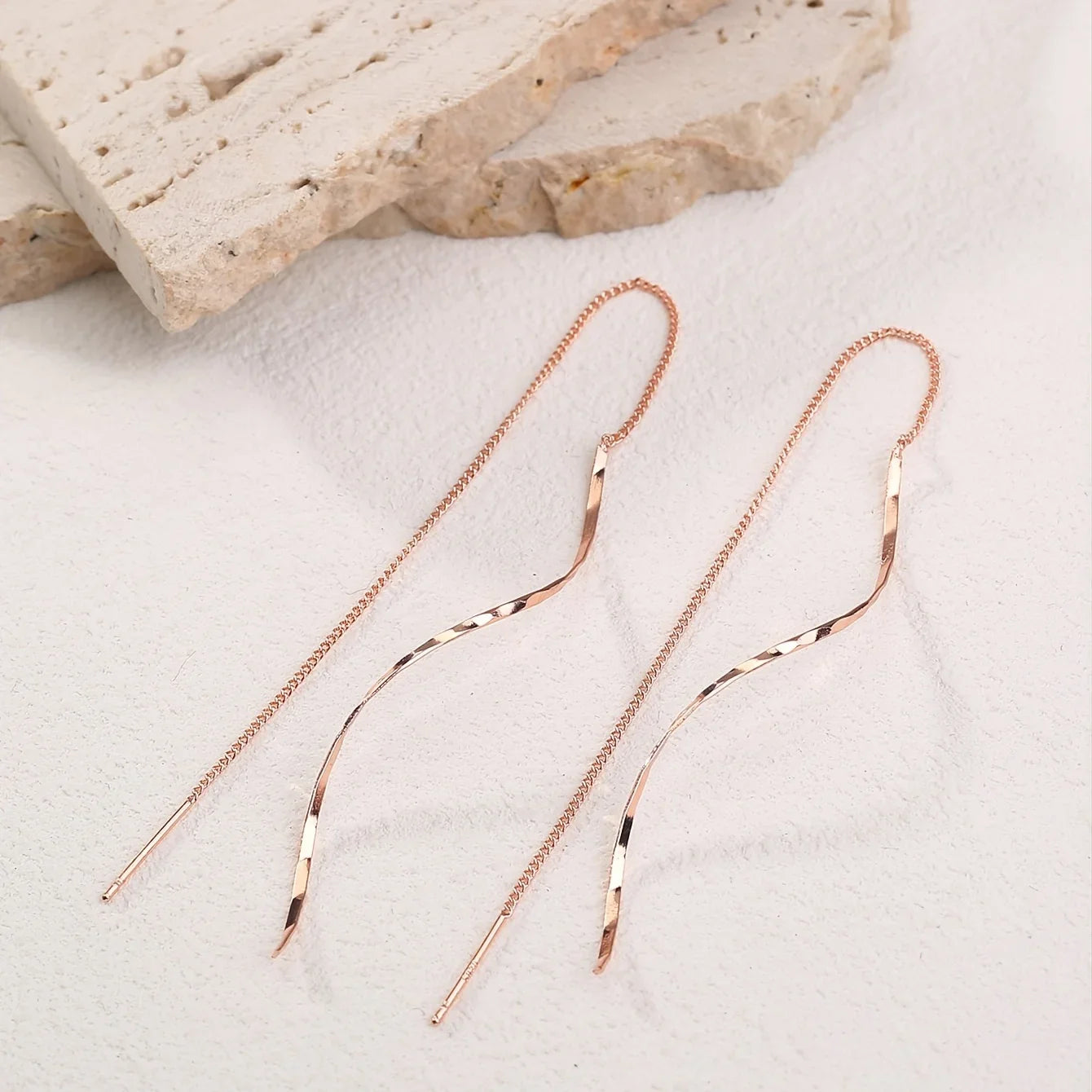 Boucles d'oreilles en forme de vagues