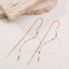 Boucles d'oreilles en forme de vagues