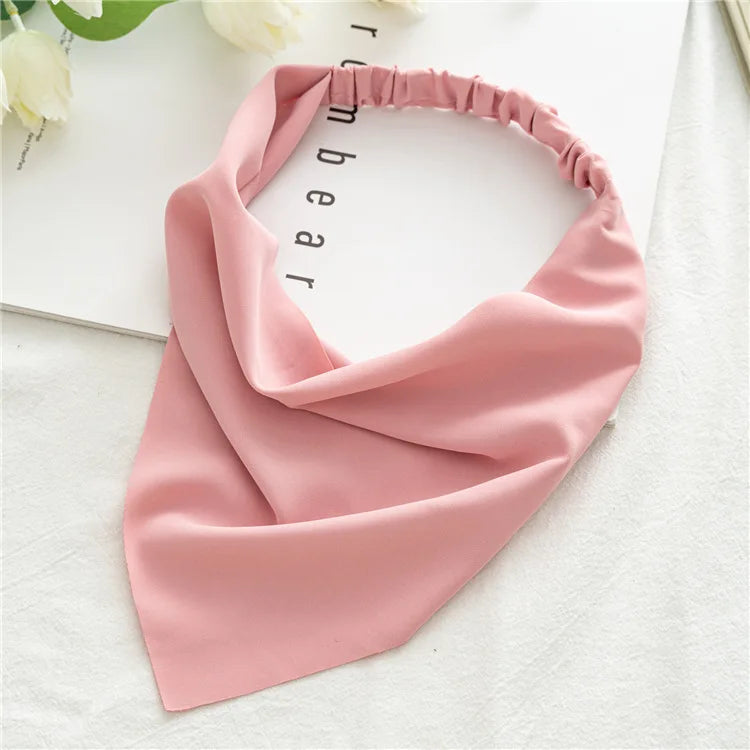 Bandana Vintage Fleurs d'Été 2022 – Accessoires de Cheveux Élégants pour Femmes et Filles