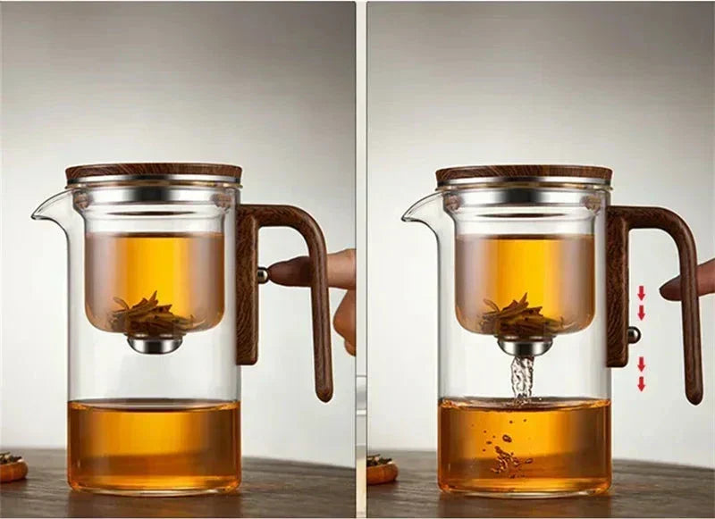 Théière en verre avec filtration avancée - TeaSphere