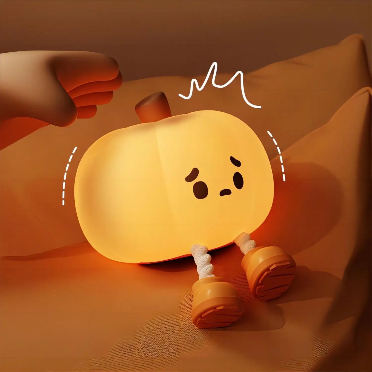 PumpkinGlow | La lumière douce de la citrouille donne un sentiment de tranquillité