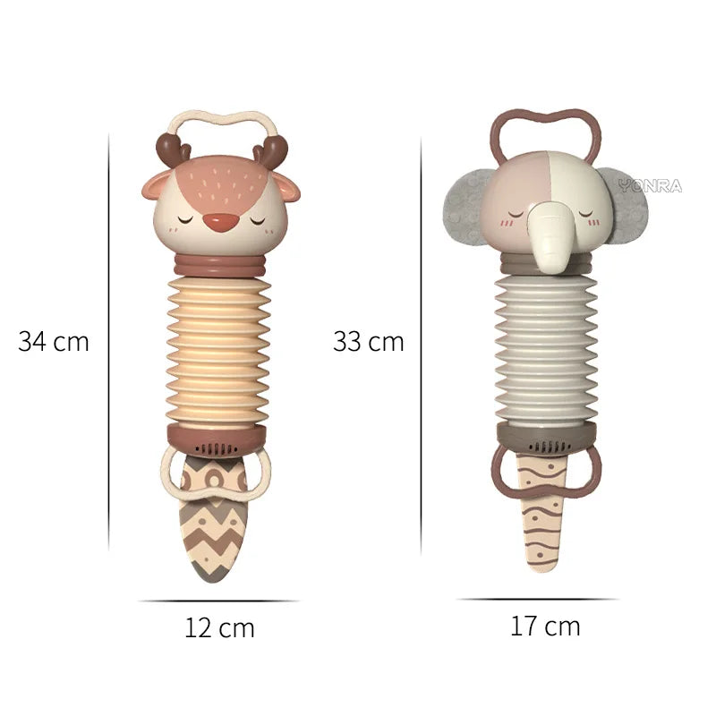Akkordeon Bébé 2-en-1 en Hochets - Stimulez les Sens avec des Sons Apaisants