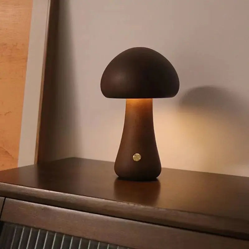 AuraMush | Lampe en bois massif pour une atmosphère chaleureuse