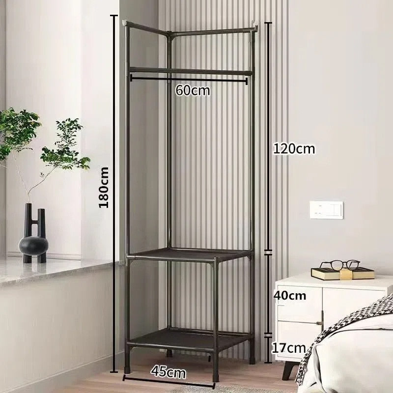 Étagère d'angle EleganceHaven | Rack à vêtements élégant et gain de place pour tous les intérieurs