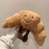 CuddleNest Luxe Peluche Croissant Peluche | Coussin ultra-doux pour un plaisir de câlin inégalé