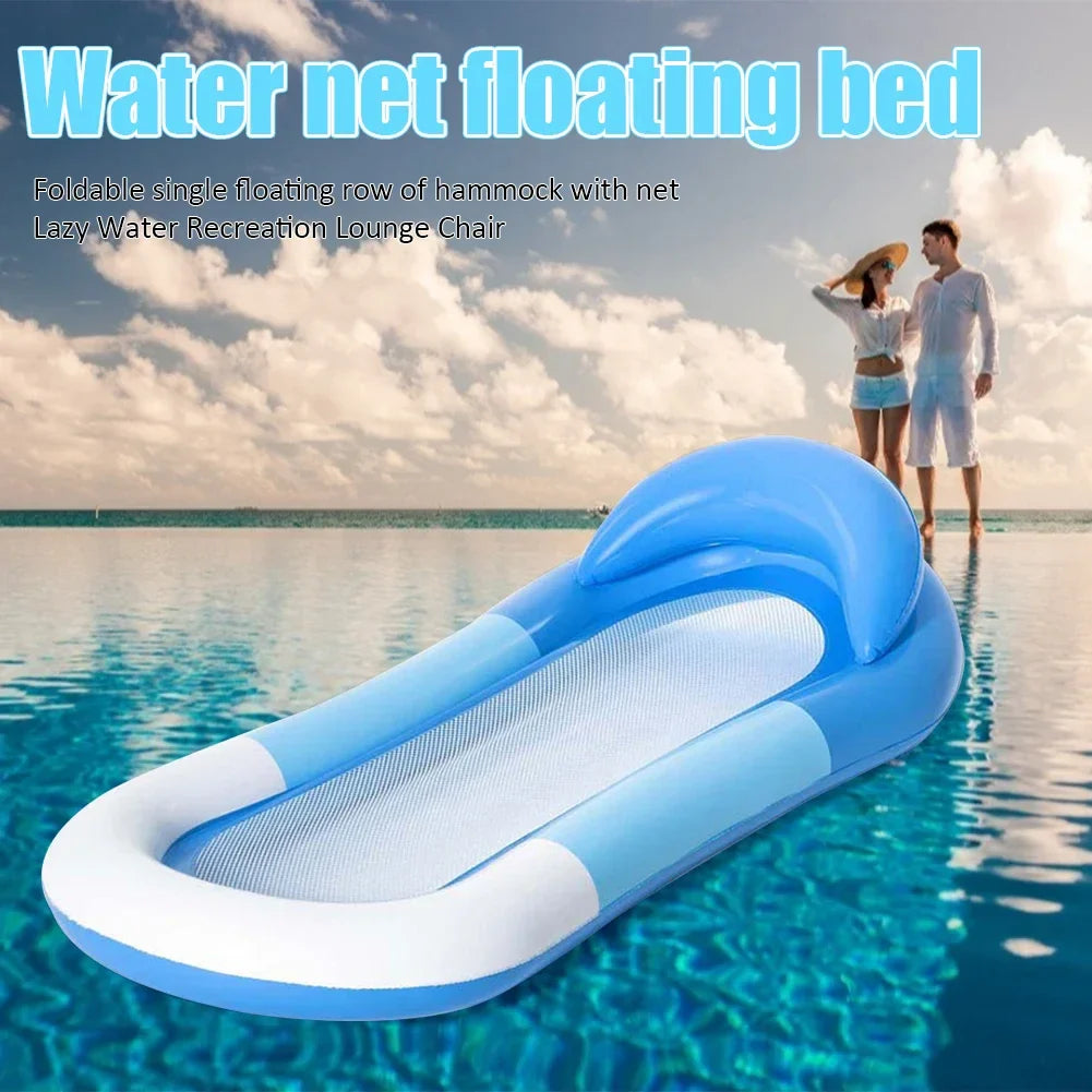Hamac Aquatique Gonflable de Luxe - Lit Flottant Confortable pour Piscine et Plage