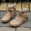 Bottes mi-mollet EleganceStride Luxe | Chic bottes à fermeture éclair avec bout rond et talon plat, parfaites pour le style et le confort d'automne.