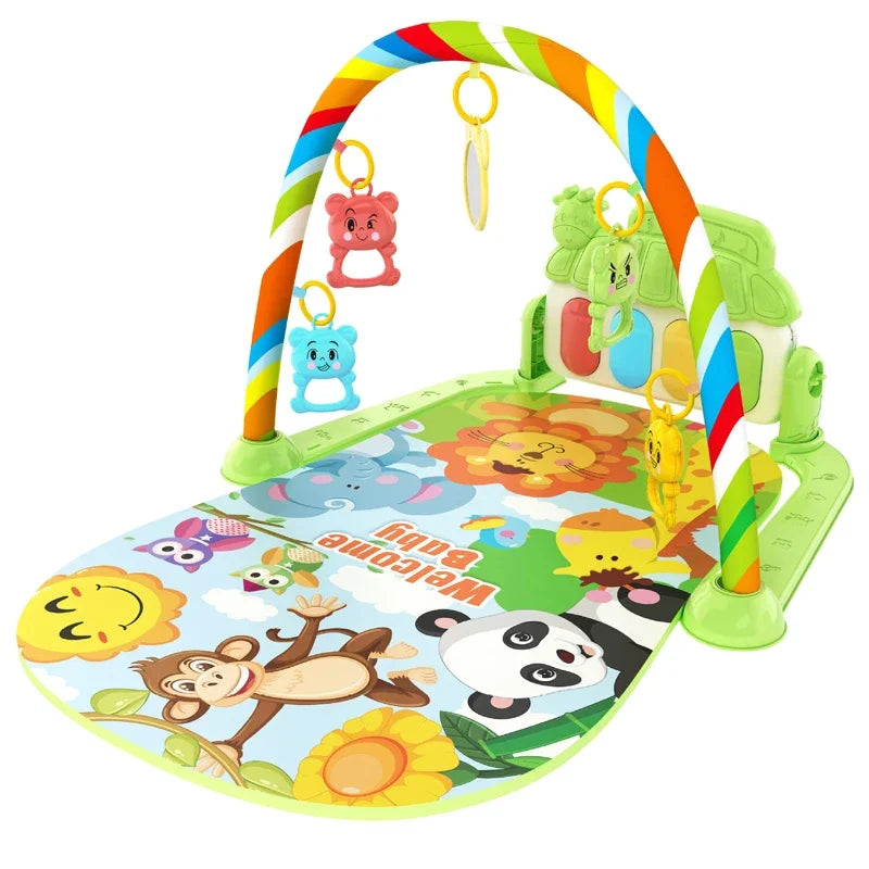 Tapis d'Activité Bébé – Tapis de Jeu Éducatif avec Musique et Activités Ludiques
