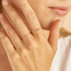 Bague de pierre de naissance simple