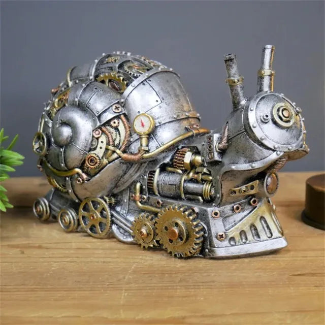 ArtisanForge Steampunk Sculpture Animale | Impressionnant ornement animal mécanique qui enrichit la décoration industrielle chic avec une élégance artistique unique