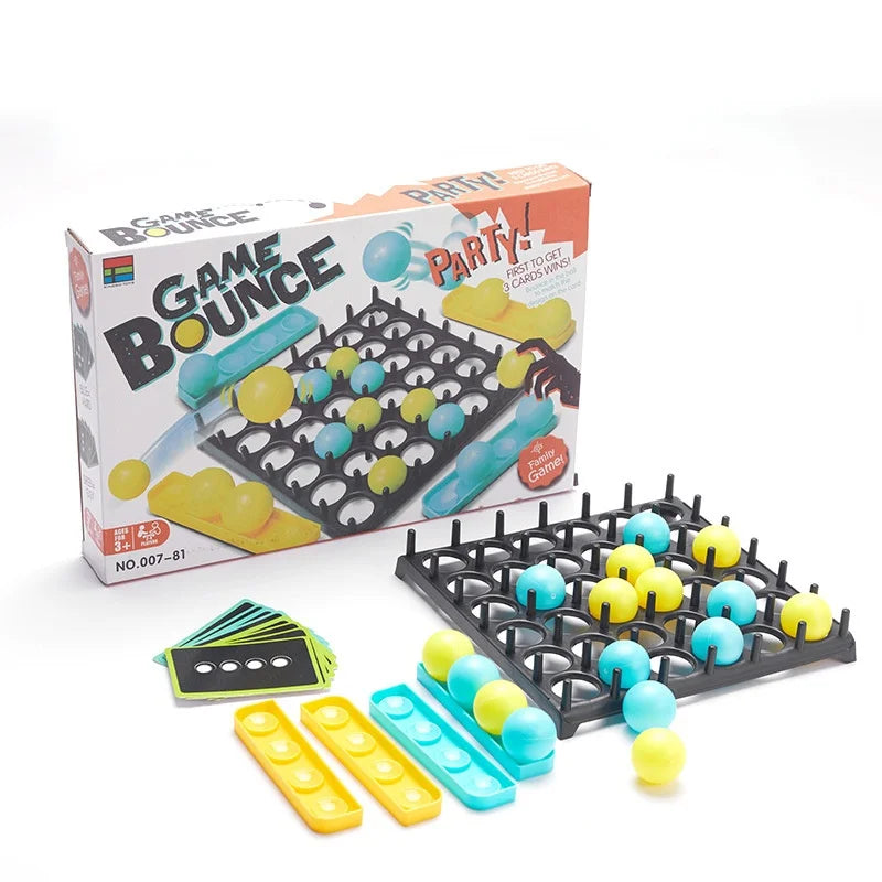 BounceElite Famille Jeu de Plaisir Set | Jeu de société captivant avec balles rebondissantes pour enfants, parfait pour les réunions de famille et les fêtes.