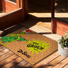 Tapis de porte de Noël avec design Grinch - Accueil Joyeux pour les Fêtes