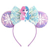 Accessoires de cheveux Frozen – Bandeaux Elsa et Anna avec oreilles de Mickey Mouse pour filles