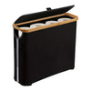 Panier de rangement élégant pour papier toilette LuxeNest | Support pliable stylé avec couvercle pour une salle de bain organisée et élégante