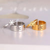 Bague de couple flocon de neige de Noël