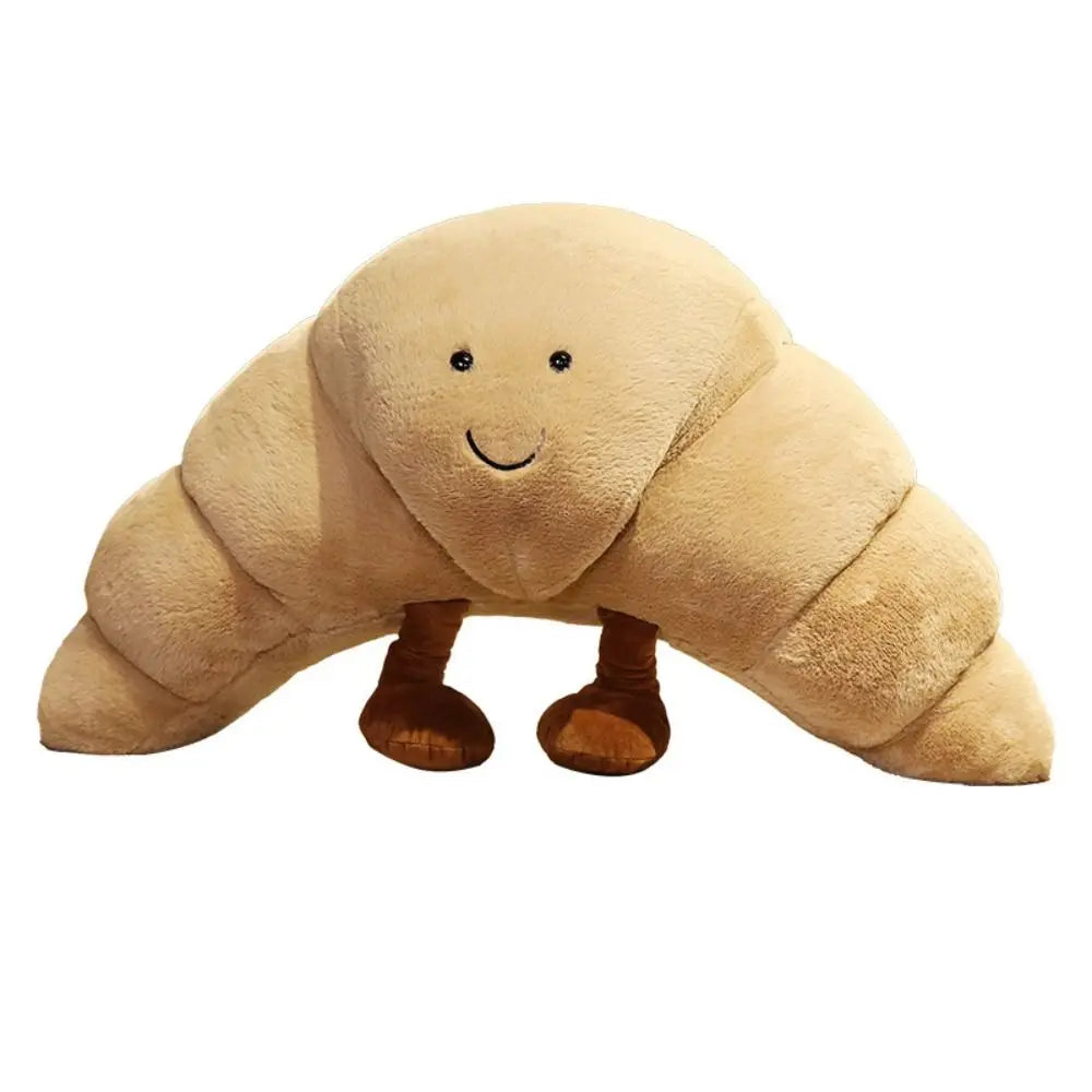 CuddleNest Luxe Peluche Croissant Peluche | Coussin ultra-doux pour un plaisir de câlin inégalé