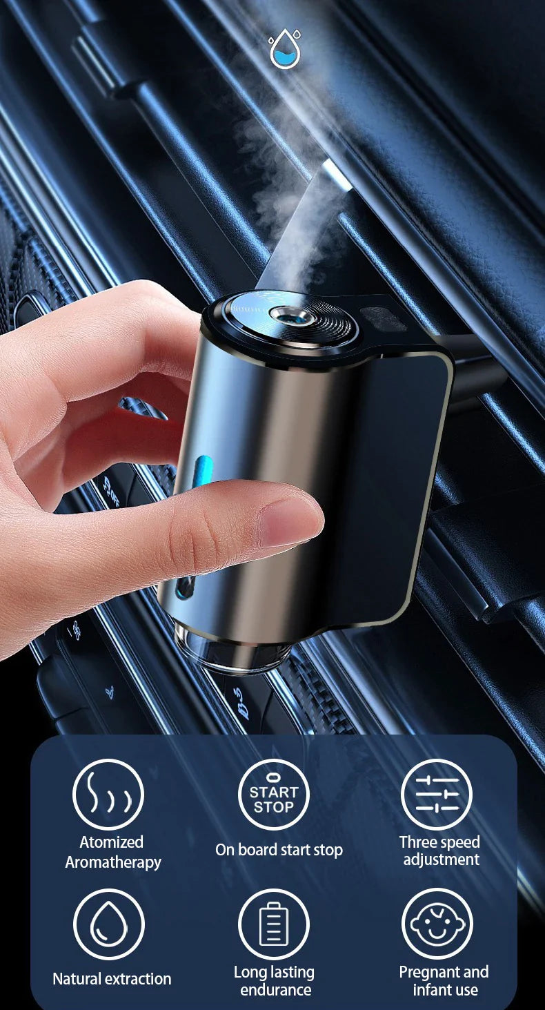 Diffuseur de Voiture AromaLux Elite | Transformez votre conduite avec des senteurs apaisantes et de la relaxation