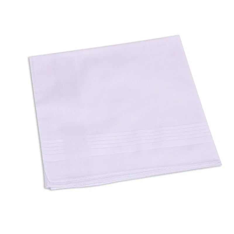 3Pcs Hommes Femmes 100% Coton Mouchoirs