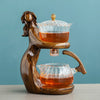 TeaLux Artisan Ensemble de Théière | Ensemble de thé élégant et automatique avec verre résistant à la chaleur et support stylé pour une expérience d'infusion parfaite