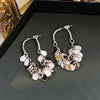 Boucles d'oreilles longues à franges en sequins