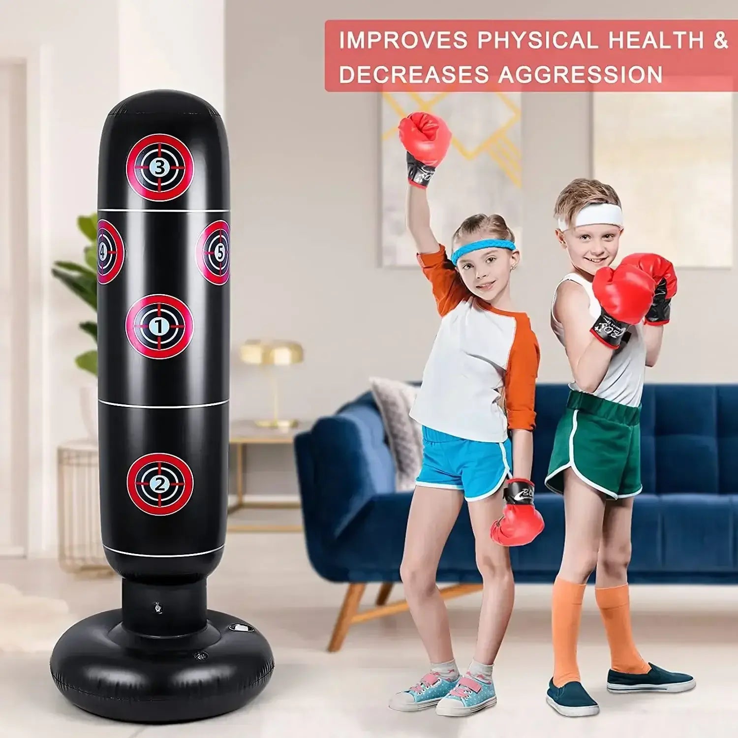 Ballon de boxe gonflable – Pour l'entraînement et le plaisir