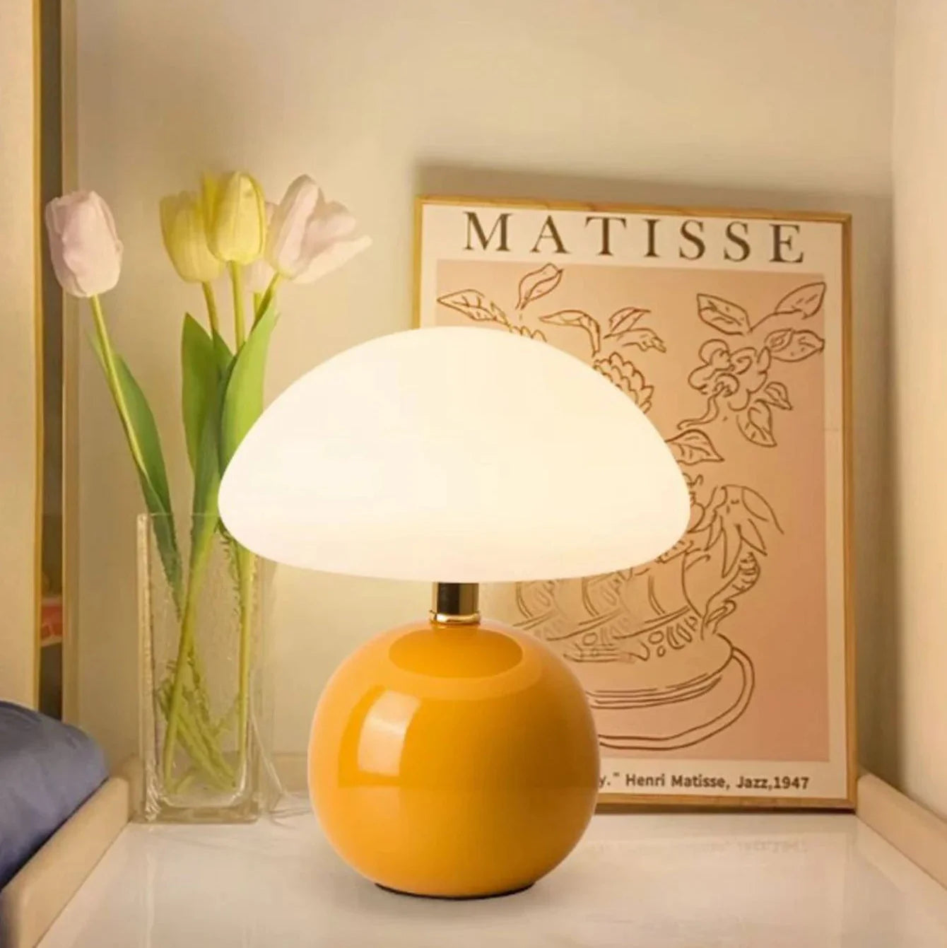 Lampe de Chevet LED Élégante SereneGlow | Éclairage minimaliste pour des espaces de sommeil paisibles