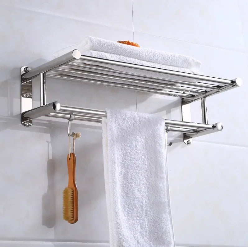 SteelRack - Porte-serviettes en Acier Inoxydable de Haute Qualité - Tige à Serviette Moderne et Durable