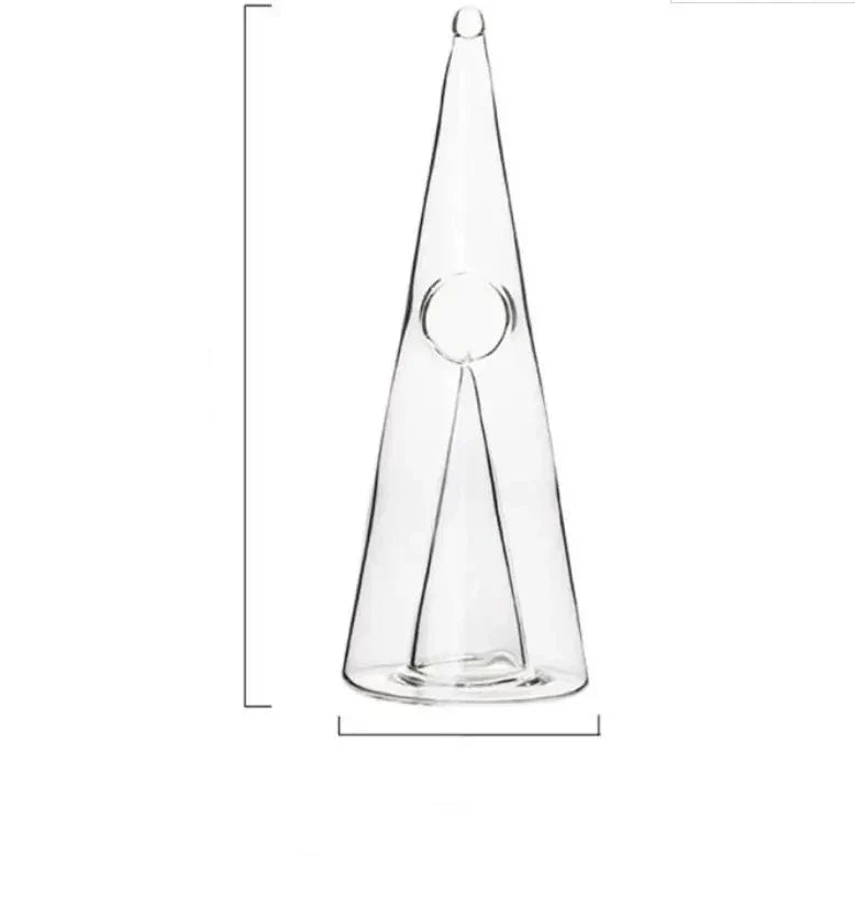 Verre à décanter pyramide | Verseur et séparateur de vin en cascade à action rapide