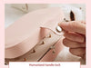 Boîte à bijoux portable en cuir à double couche