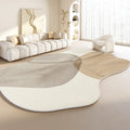 Cyralora - Tapis en Peluche Irregulier de Style Japonais Antidérapant
